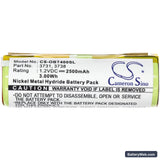 Oral-B Triumph 4000 Replacement Battery, 1.2V, 2500mAh, Ni-MH 3
