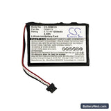 Custom Battery Pack CS-OEM123 Replacement Battery, 3.7V, 1250mAh, Li-ion 3