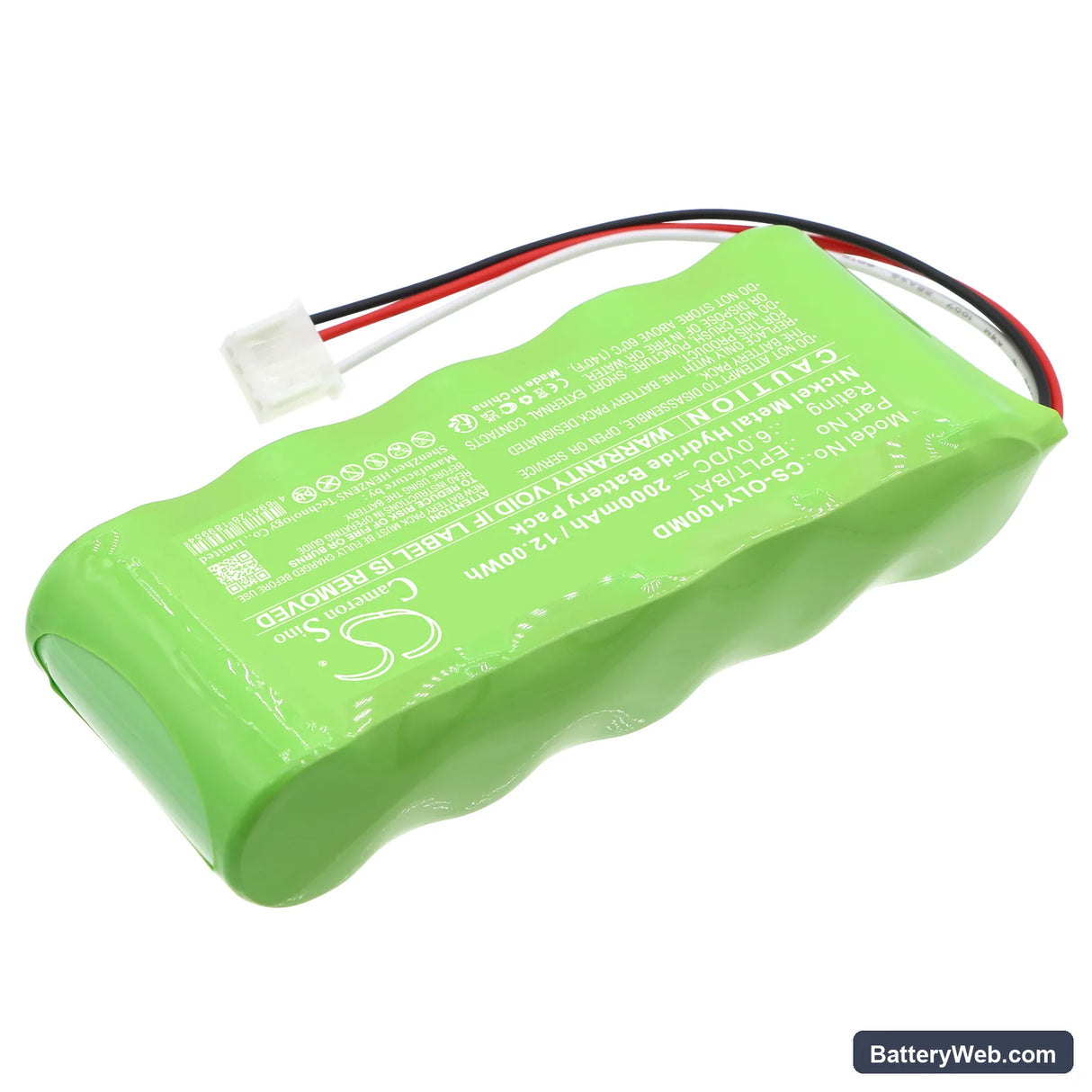 Olympus EPOCH LT Ultrasonic Flaw Detector Replacement Battery, 6V, 2000mAh, Ni-MH 2