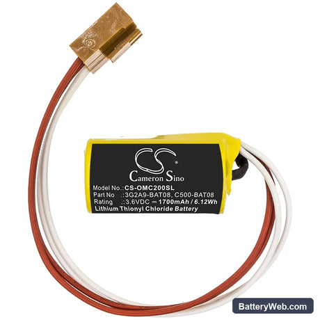 Omron C20 Replacement Battery, 3.6V, 1700mAh, Li-SOCl2 3