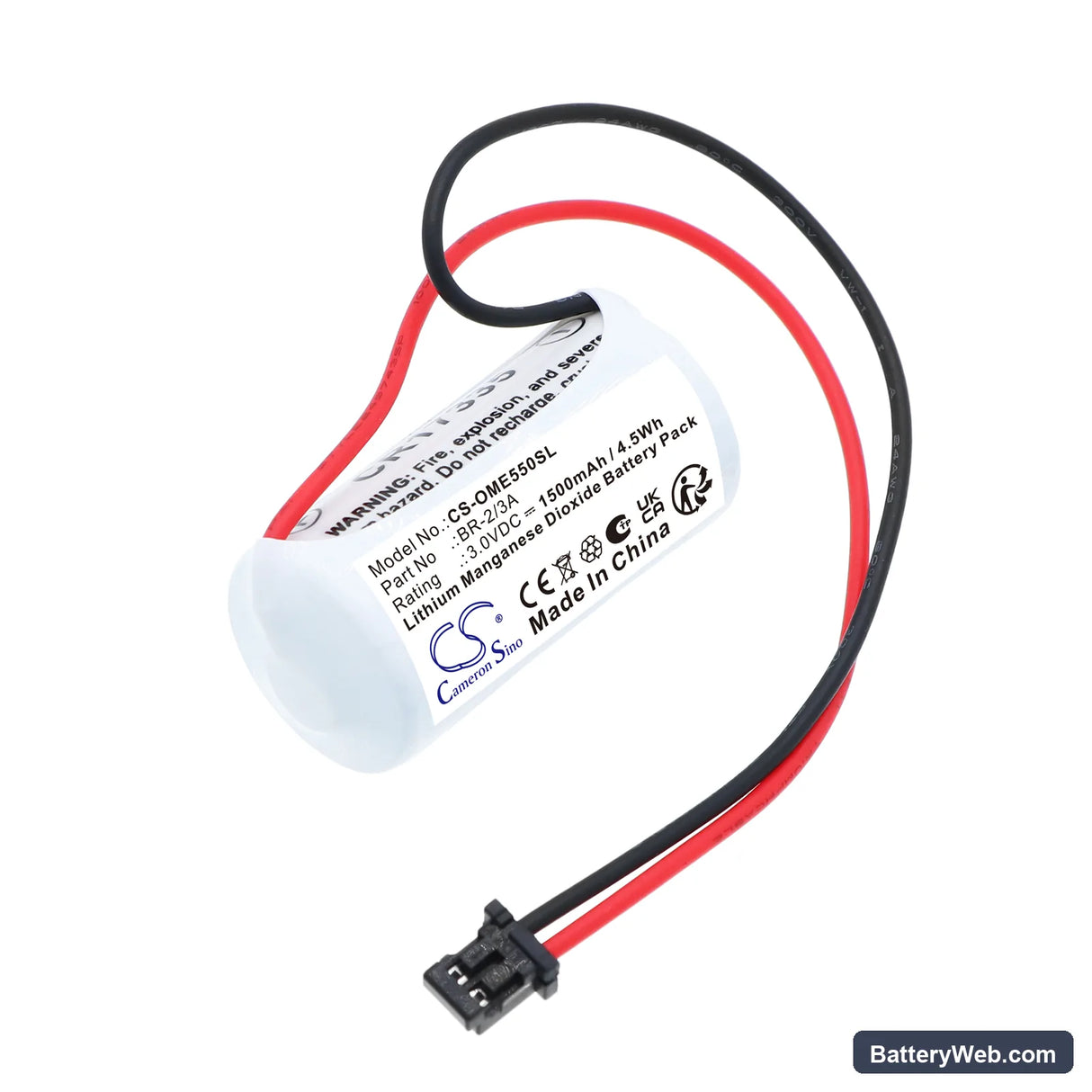 Okuma 1107484 Replacement Battery, 3V, 1500mAh, Li-MnO2 1