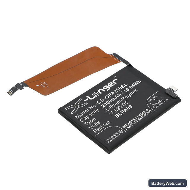 OnePlus Ace 2 Pro Replacement Battery, 7.89V, 2400mAh, Li-Polymer 1