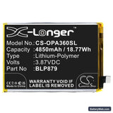 Oppo A36 Replacement Battery, 3.87V, 4850mAh, Li-Polymer 3