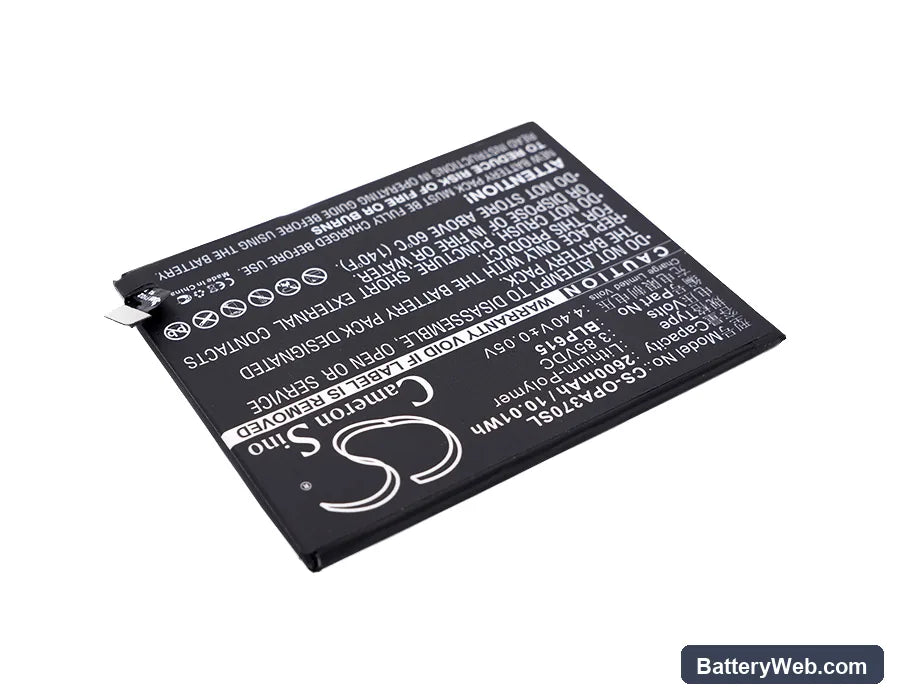 Oppo A37 Replacement Battery, 3.85V, 2600mAh, Li-Polymer 2