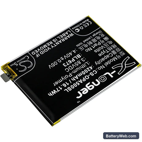 Oppo A3s Replacement Battery, 3.85V, 4200mAh, Li-Polymer 2