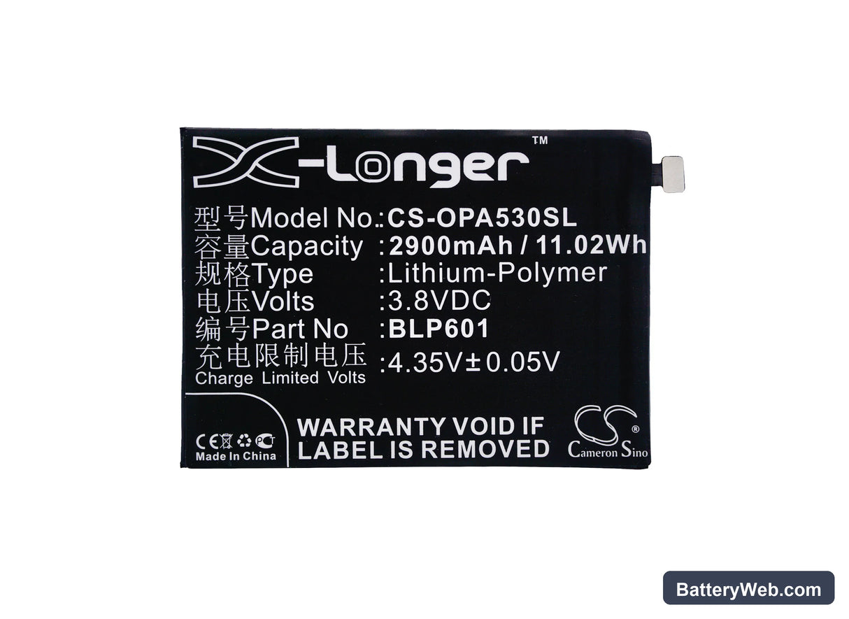 Oppo A53 Replacement Battery, 3.8V, 2900mAh, Li-Polymer 5