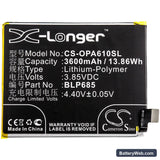 OnePlus 6T Replacement Battery, 3.85V, 3600mAh, Li-Polymer 3