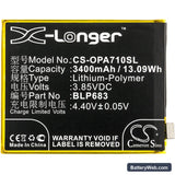 Oppo A7x Replacement Battery, 3.85V, 3400mAh, Li-Polymer 3