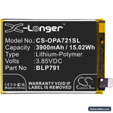 Oppo A72 5G 2020 Replacement Battery, 3.85V, 3900mAh, Li-Polymer 3