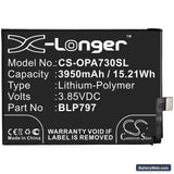 Oppo A72 5G Replacement Battery, 3.85V, 3950mAh, Li-Polymer 3