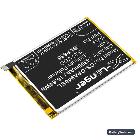 Oppo A94 Replacement Battery, 3.87V, 4300mAh, Li-Polymer 2