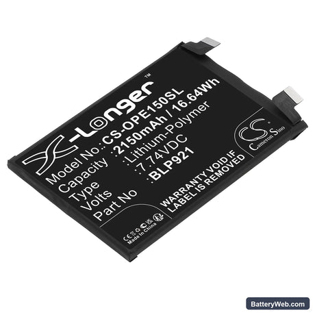 OnePlus ACE 150W Replacement Battery, 7.74V, 2150mAh, Li-Polymer 1