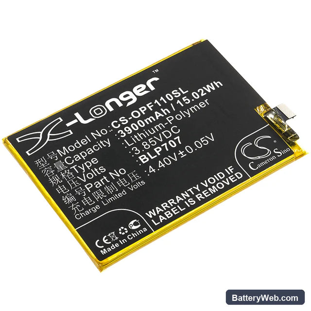 Oppo F11 Replacement Battery, 3.85V, 3900mAh, Li-Polymer 1
