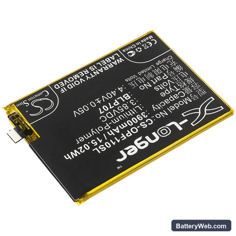 Oppo F11 Replacement Battery, 3.85V, 3900mAh, Li-Polymer 2