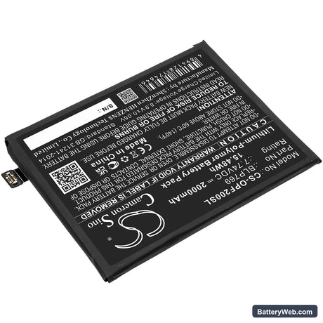 Oppo Find X2 Replacement Battery, 7.74V, 2000mAh, Li-Polymer 2