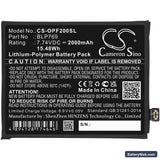 Oppo Find X2 Replacement Battery, 7.74V, 2000mAh, Li-Polymer 3