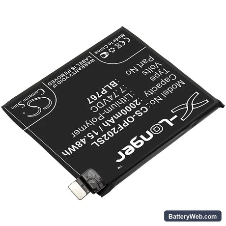 Oppo Find X2 Pro Replacement Battery, 7.74V, 2000mAh, Li-Polymer 2