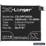 Oppo Find X2 Pro Replacement Battery, 7.74V, 2000mAh, Li-Polymer 3