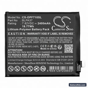 Oppo Find X7 Ultra Replacement Battery, 7.82V, 2400mAh, Li-Polymer 1