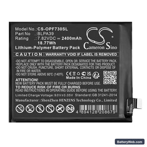 Oppo Find X7 Replacement Battery, 7.82V, 2400mAh, Li-Polymer 1