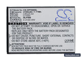 Oppo Find 7 Replacement Battery, 3.7V, 2100mAh, Li-ion 1