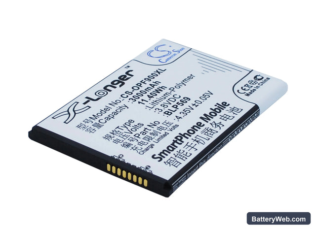 Oppo Find 7 Replacement Battery, 3.8V, 3000mAh, Li-Polymer 1
