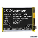 Oppo A1 Pro Replacement Battery, 3.87V, 4600mAh, Li-Polymer 3