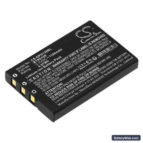 Opticon H13 Replacement Battery, 3.7V, 1100mAh, Li-ion 1