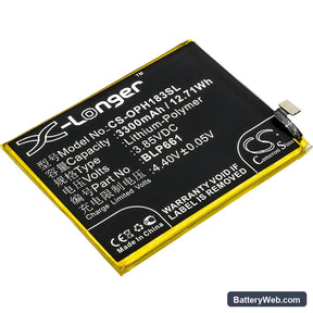 Oppo A3 Replacement Battery, 3.85V, 3300mAh, Li-Polymer 1