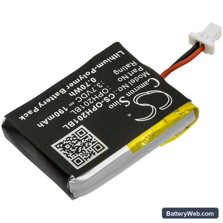 Opticon OPN-2001 Replacement Battery, 3.7V, 190mAh, Li-Polymer 2