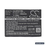 Opticon H21 Replacement Battery, 3.7V, 3060mAh, Li-Polymer 5