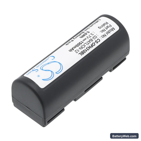 Opticon 3101 Replacement Battery, 3.7V, 1500mAh, Li-ion 2