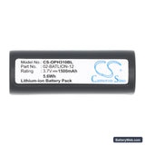 Opticon 3101 Replacement Battery, 3.7V, 1500mAh, Li-ion 5