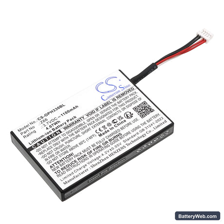 Opticon OPR-3301 Replacement Battery, 3.7V, 1100mAh, Li-ion 1