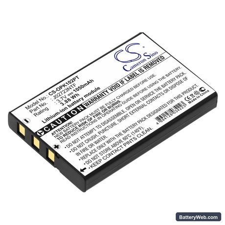 Optoma PK102 Pico Pocket Projector Replacement Battery, 3.7V, 1050mAh, Li-ion 1