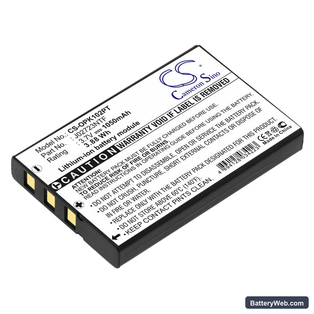 Optoma PK102 Pico Pocket Projector Replacement Battery, 3.7V, 1050mAh, Li-ion 1