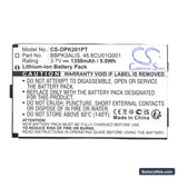 Optoma PK201 Replacement Battery, 3.7V, 1350mAh, Li-ion 3