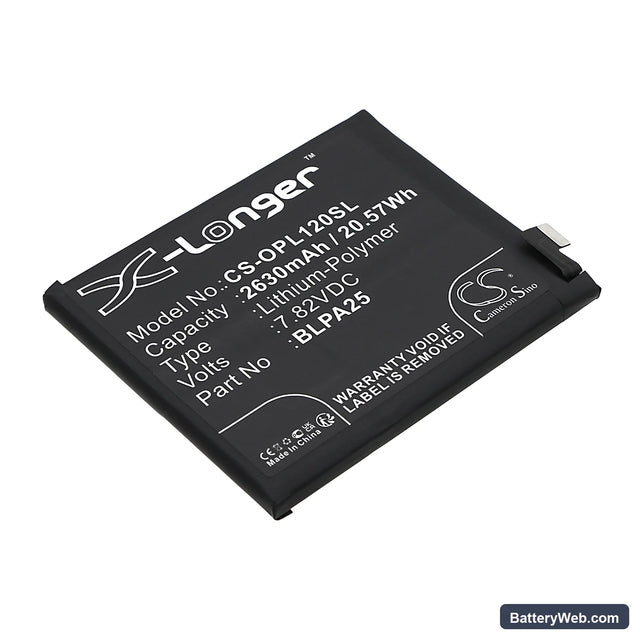 OnePlus 12 Replacement Battery, 7.82V, 2630mAh, Li-Polymer 1
