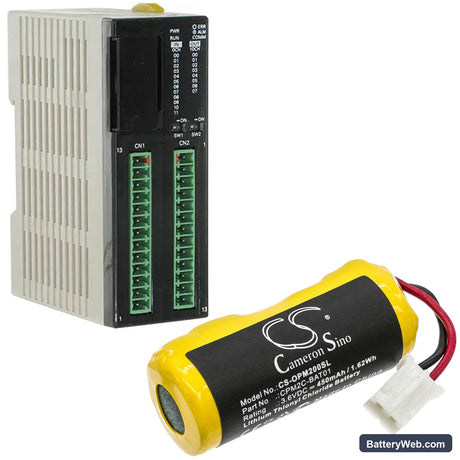 Omron CPM2C Replacement Battery, 3.6V, 450mAh, Li-SOCl2 6