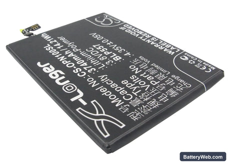 Oppo N1 Replacement Battery, 3.8V, 3740mAh, Li-Polymer 2