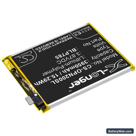 OnePlus Nord Replacement Battery, 3.87V, 3950mAh, Li-Polymer 2
