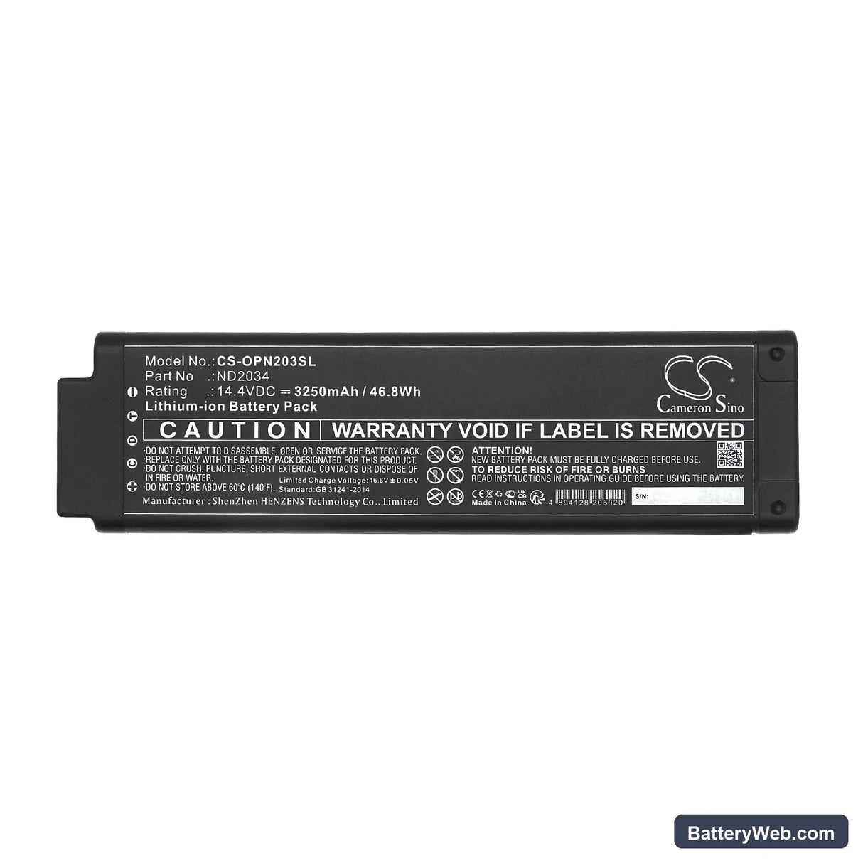Olympus Vanta Analyzers Handheld Spectrometer Surveying Replacement Battery, 14.4V, 3250mAh, Li-ion 5