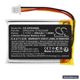 Opticon OPN-4000i Replacement Battery, 3.7V, 500mAh, Li-Polymer 3