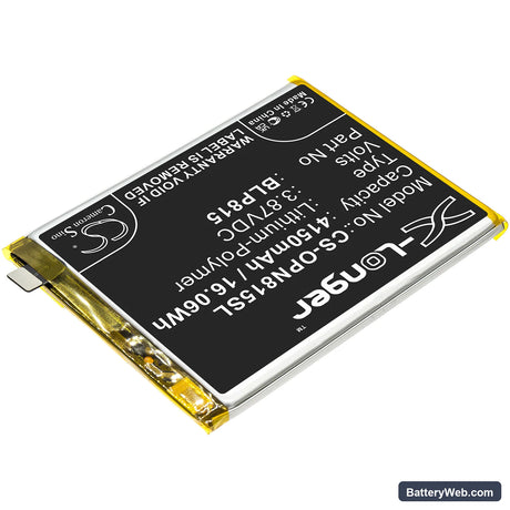 OnePlus Nord N10 5G Replacement Battery, 3.87V, 4150mAh, Li-Polymer 2