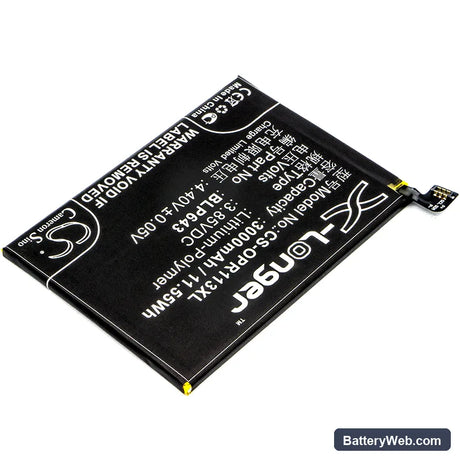 Oppo R11S Replacement Battery, 3.85V, 3000mAh, Li-Polymer 2