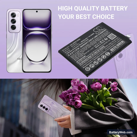 Oppo CPH2629 Replacement Battery, 3.91V, 4850mAh, Li-Polymer 5