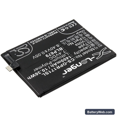 Oppo R17 Pro Replacement Battery, 7.4V, 1400mAh, Li-Polymer 2