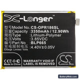 Oppo Realme 1 Replacement Battery, 3.85V, 3350mAh, Li-Polymer 3