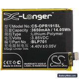 Oppo Reno Replacement Battery, 3.85V, 3650mAh, Li-Polymer 3