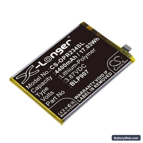 Oppo Reno7 Z 5G Replacement Battery, 3.87V, 4400mAh, Li-Polymer 1